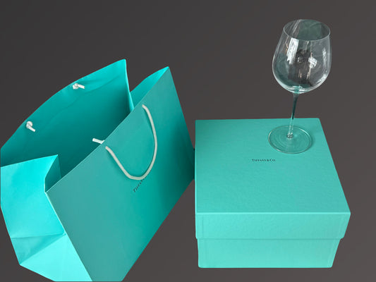 Tiffany Wine Crystal Glasses, Set of Two